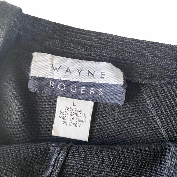 Vintage 90’s: Wayne Rogers ❤︎ Strappy Ribbed Silk Top ❤︎ Cross Front Halter Neck - Picture 5 of 15